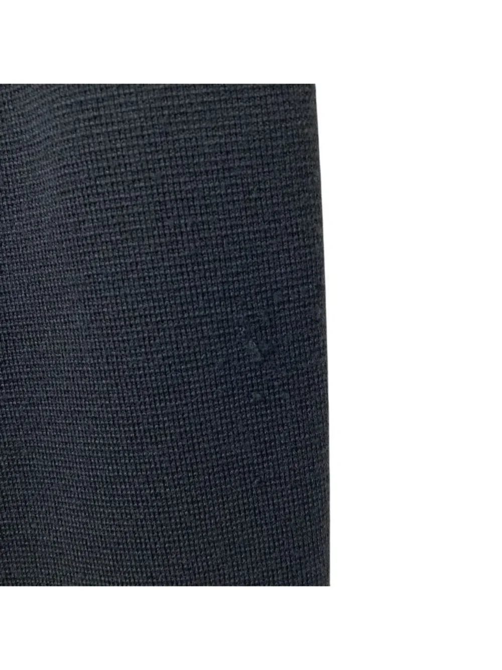 Chanel Back Zip Knit Tight Long Skirt 02 Black
